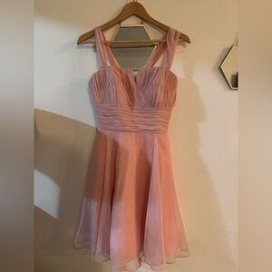 Mori Lee Pink Midi Dress